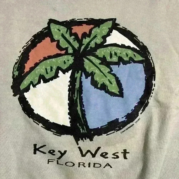 VTG Key West FL Jimmy Buffett Margaritaville Crew Neck Sweatshirt Adult Small - Picture 3 of 11